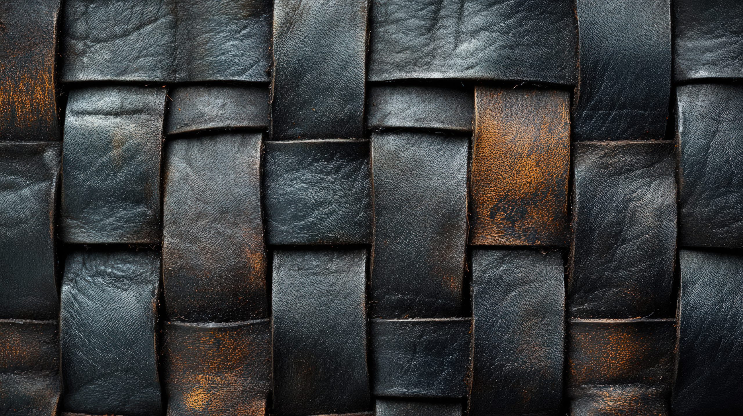 woven dark leather texture detailed surface pattern background